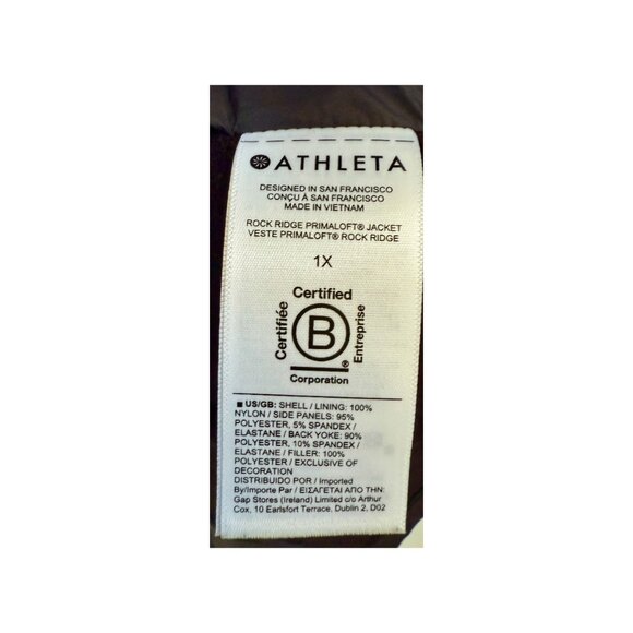 Athleta Rock Ridge Primaloft Jacket, Size 1X - Picture 12 of 12